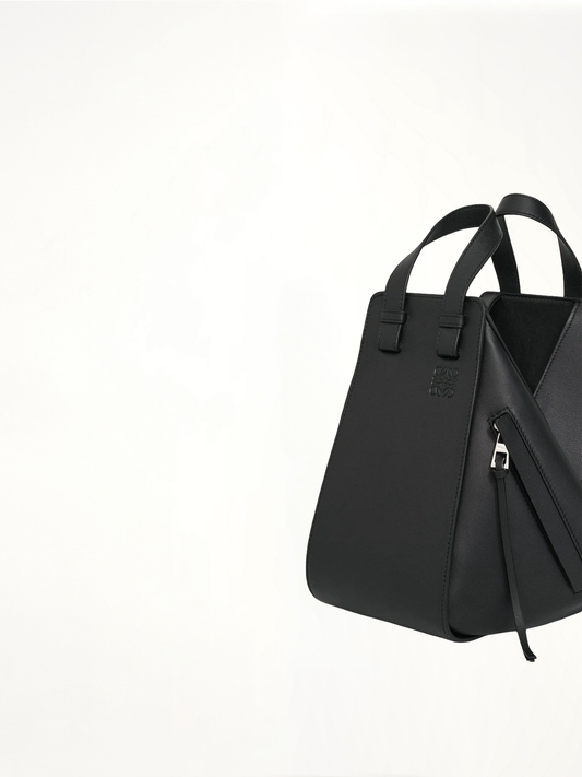 Small Hammock Bag in Classic Calfskin in Black