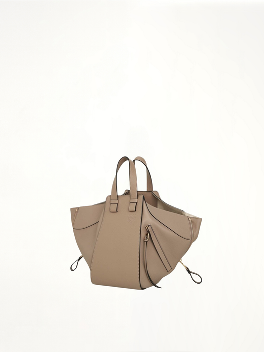 Small Hammock Bag in Classic Calfskin in Sand