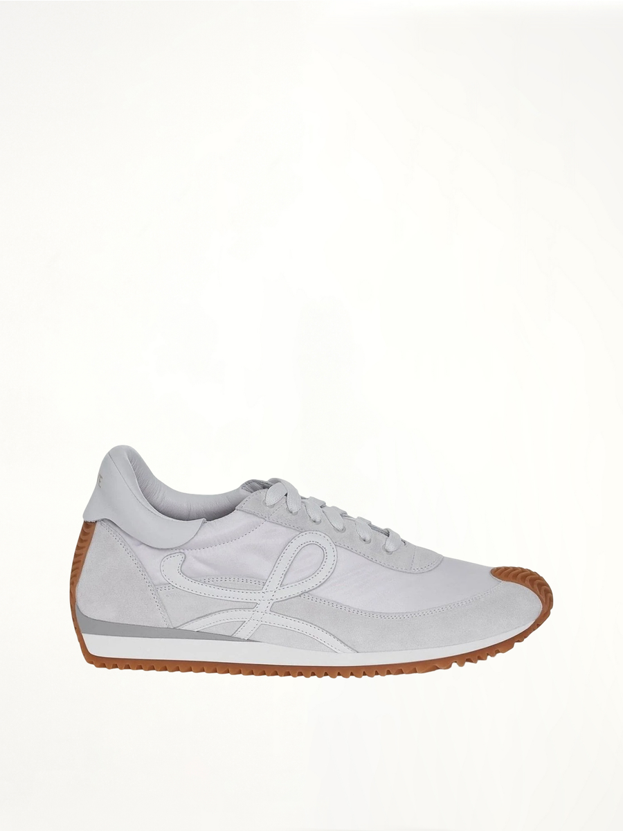 Loewe Flow Runner Sneaker in White Side View | LOEWE