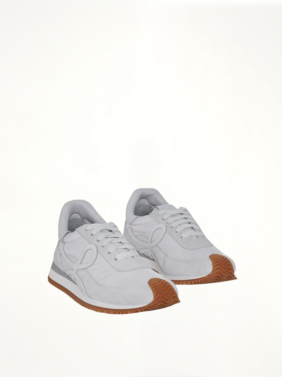 Loewe Flow Runner Sneaker in White Front View | LOEWE