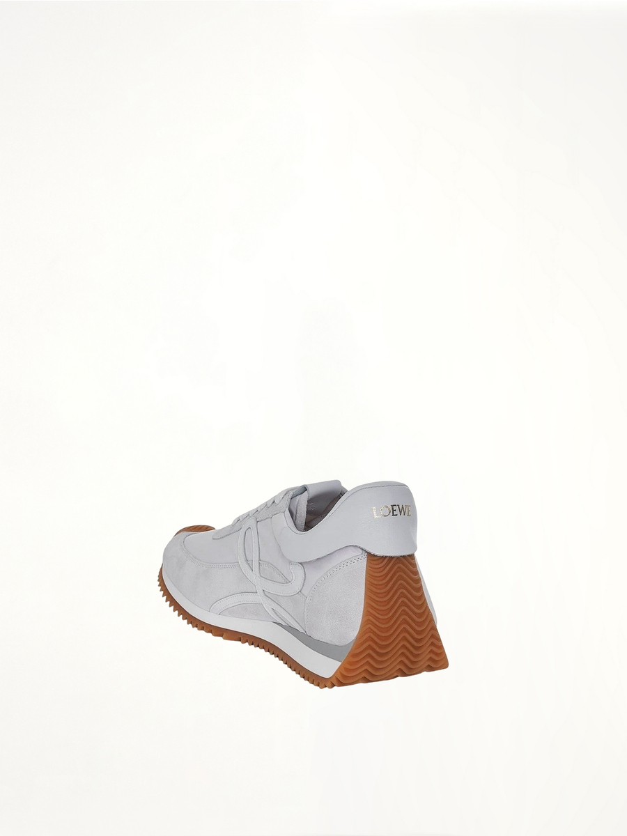 Loewe Flow Runner Sneaker in White Back View | LOEWE