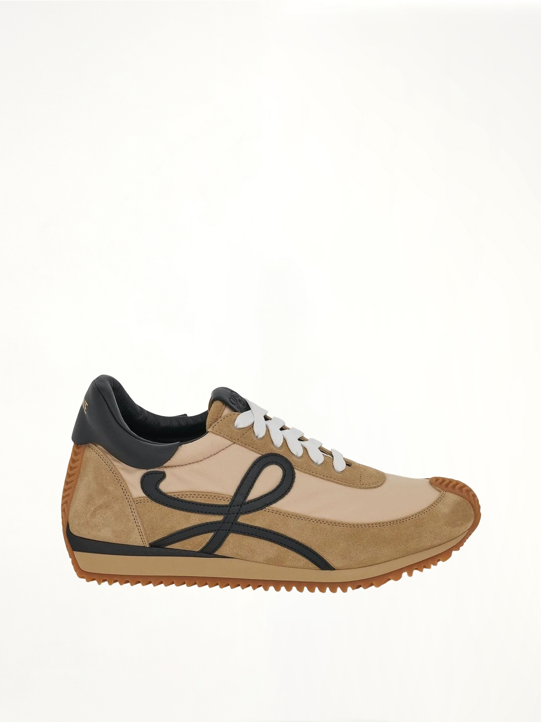 Loewe Flow Runner Sneaker in Gold Side View | LOEWE