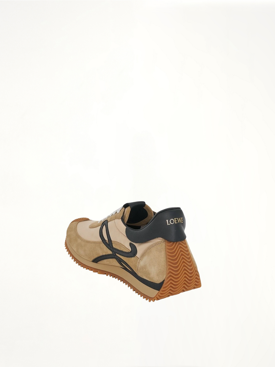 Loewe Flow Runner Sneaker in Gold Back View | LOEWE