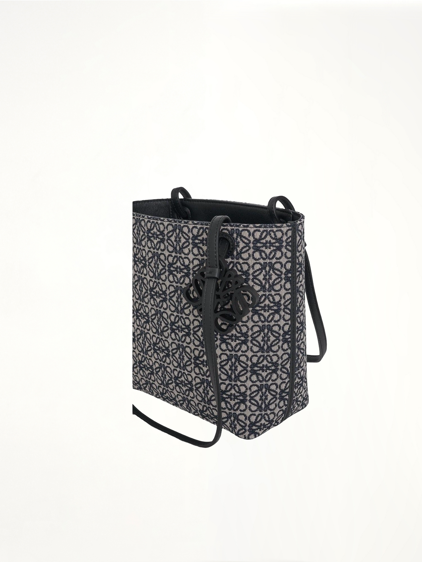 Square Tote Bag Anagram in Navy