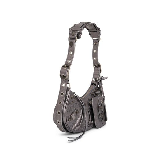 Le Cagole Shoulder Bag XS in Silver