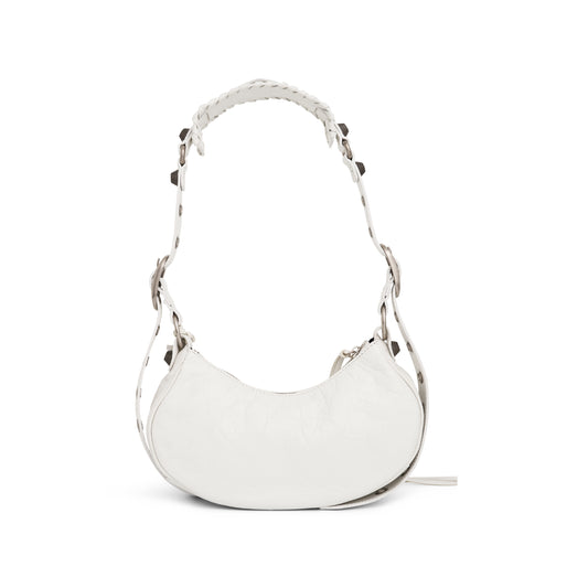 Le Cagole Shoulder Bag XS in Optic White