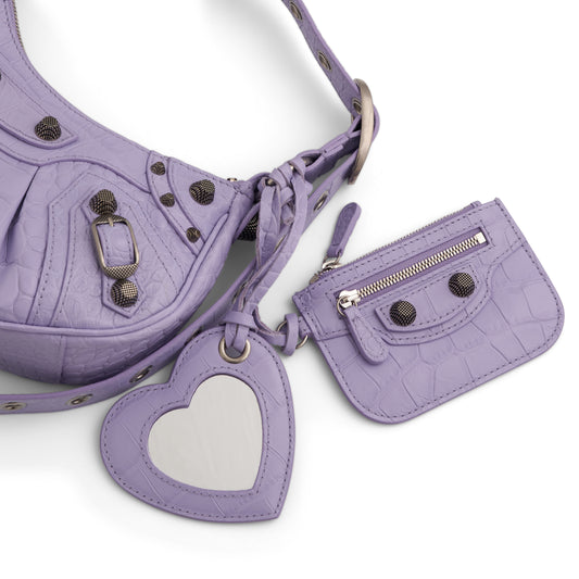 Le Cagole XS Shoulder Bag in Lilac