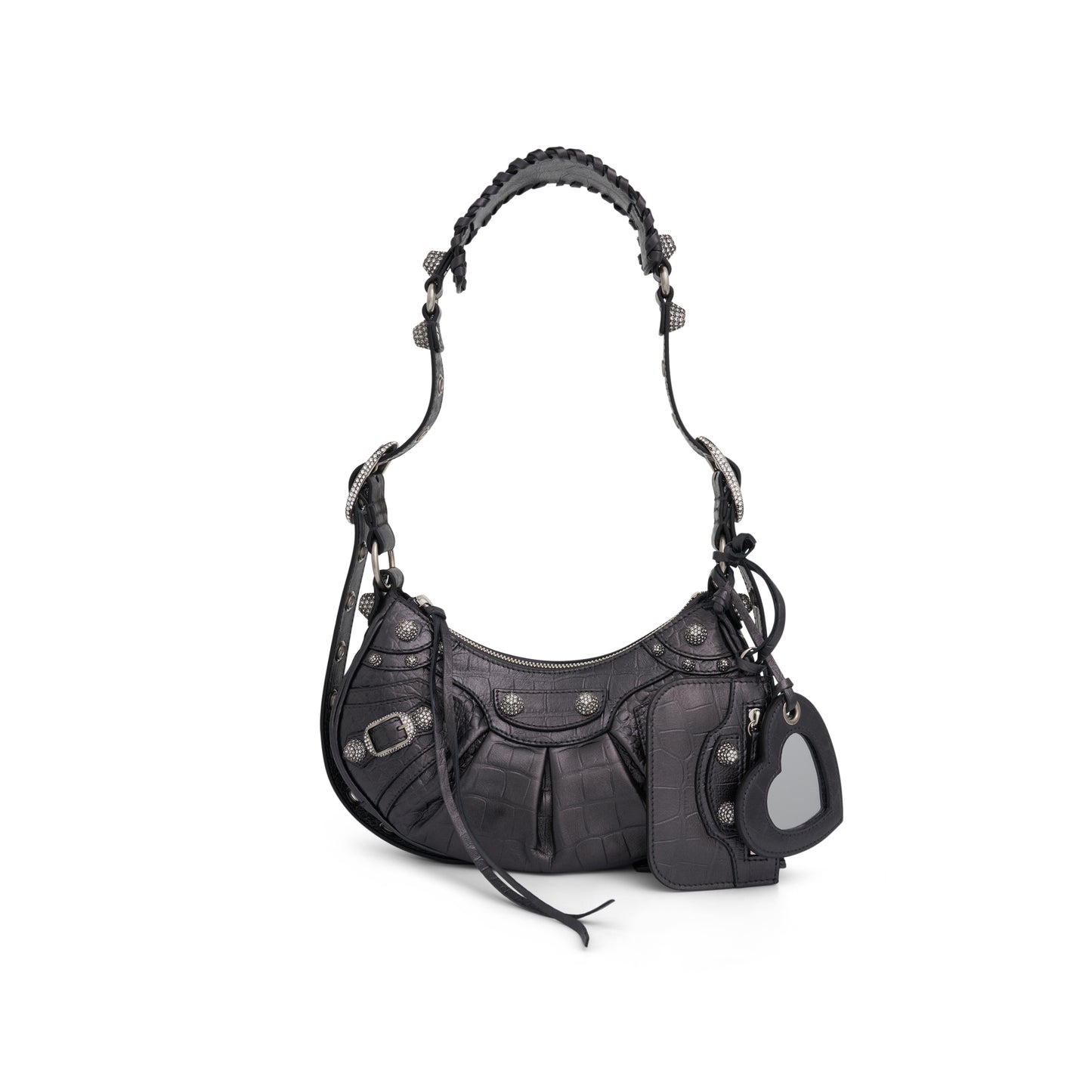 Le Cagole XS Shoulder Bag in Gunmetal