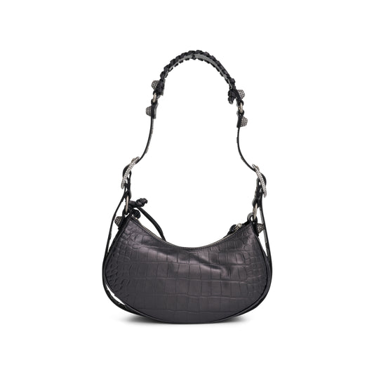 Le Cagole XS Shoulder Bag in Gunmetal