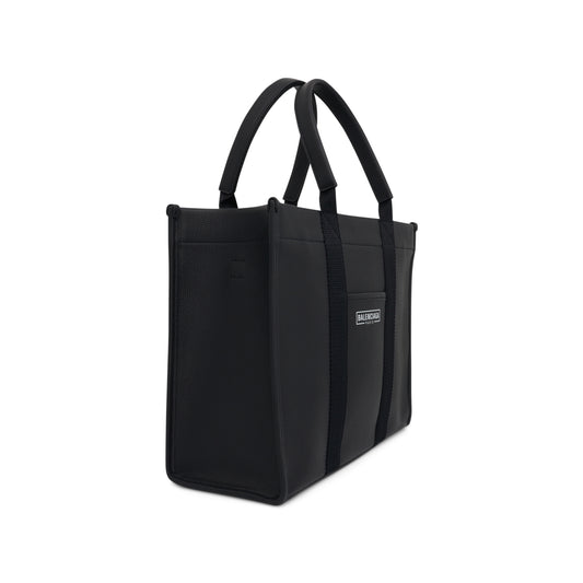 Logo Tote Shoulder Bag in Black