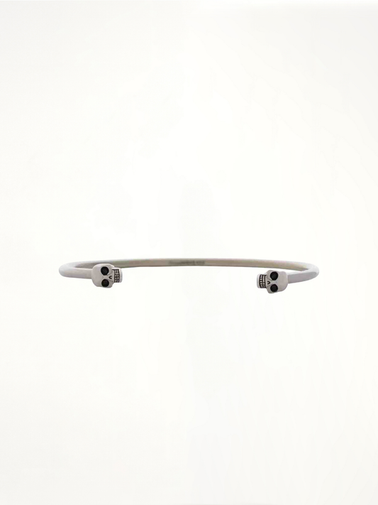 Thin Twin Bracelet in Silver