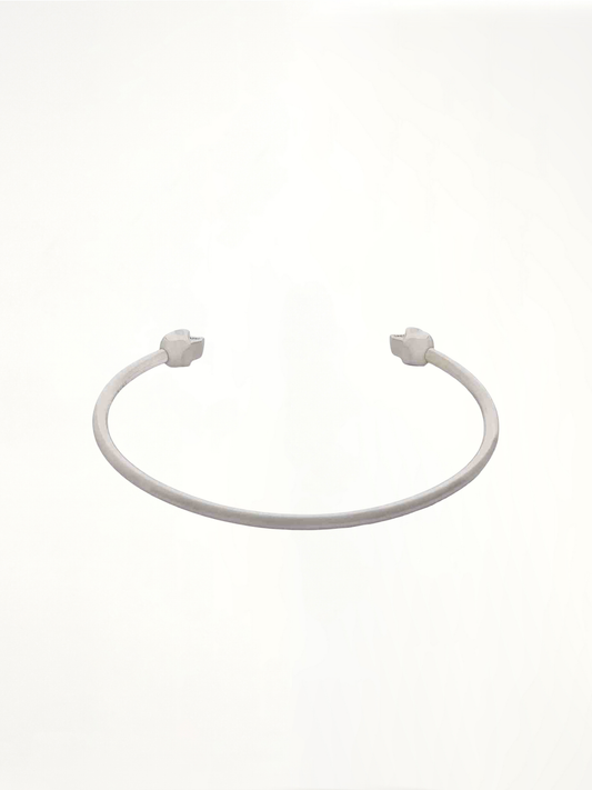 Thin Twin Bracelet in Silver