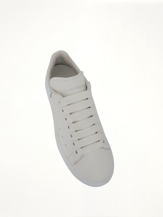 Larry Oversized Heel Sneaker in White/Shock Pink