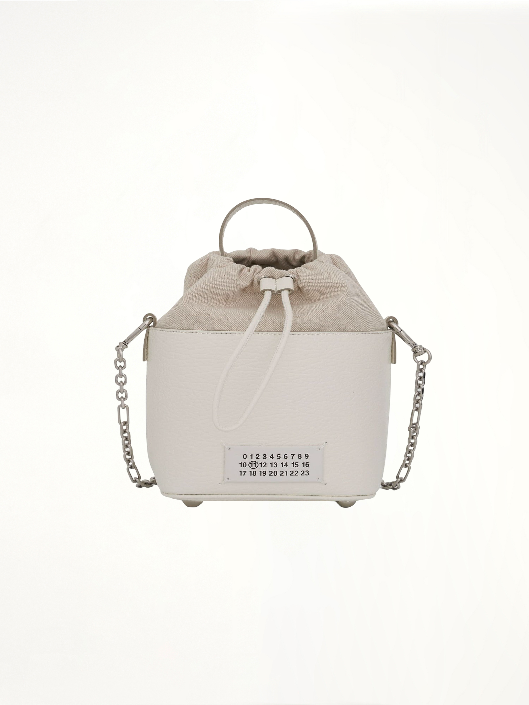 Small 5AC Bucket Bag in White