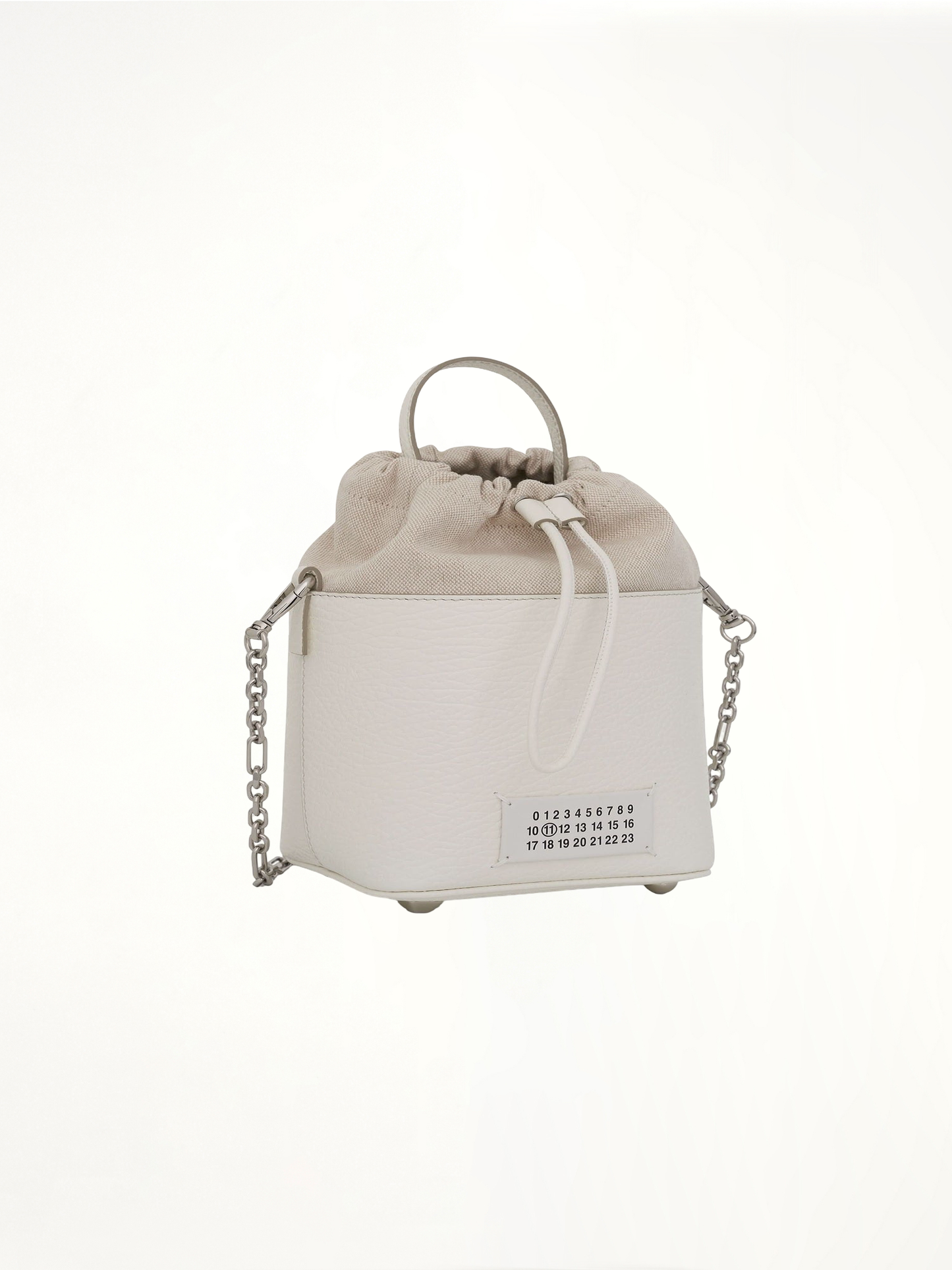 Small 5AC Bucket Bag in White