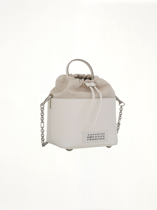 Small 5AC Bucket Bag in White
