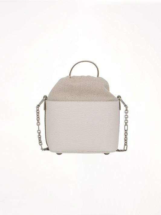 Small 5AC Bucket Bag in White