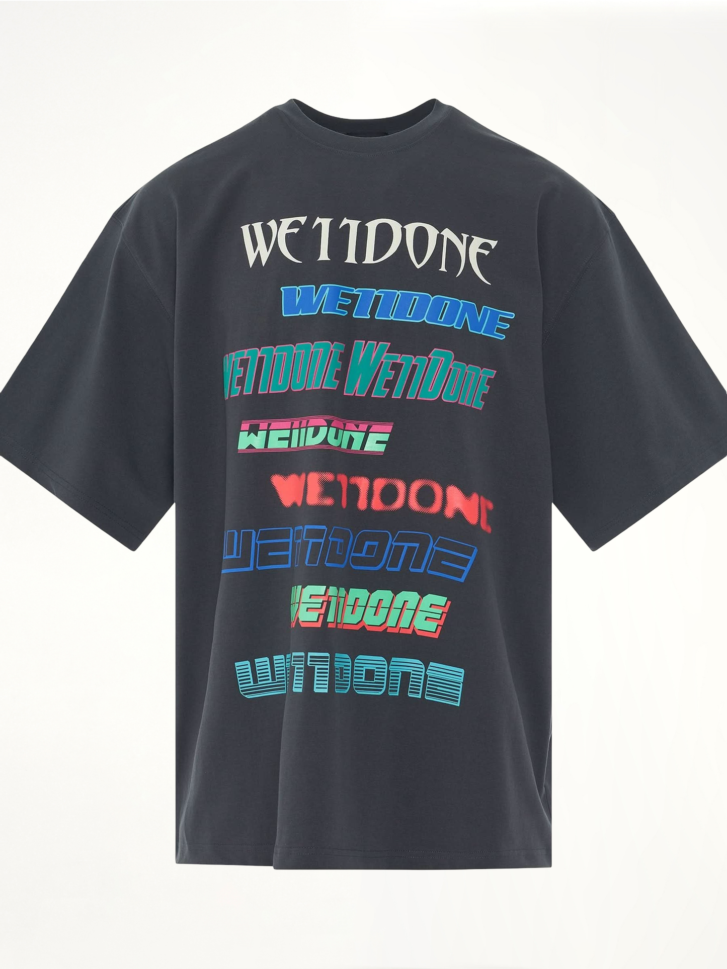 Multi Logo T-Shirt in Charcoal