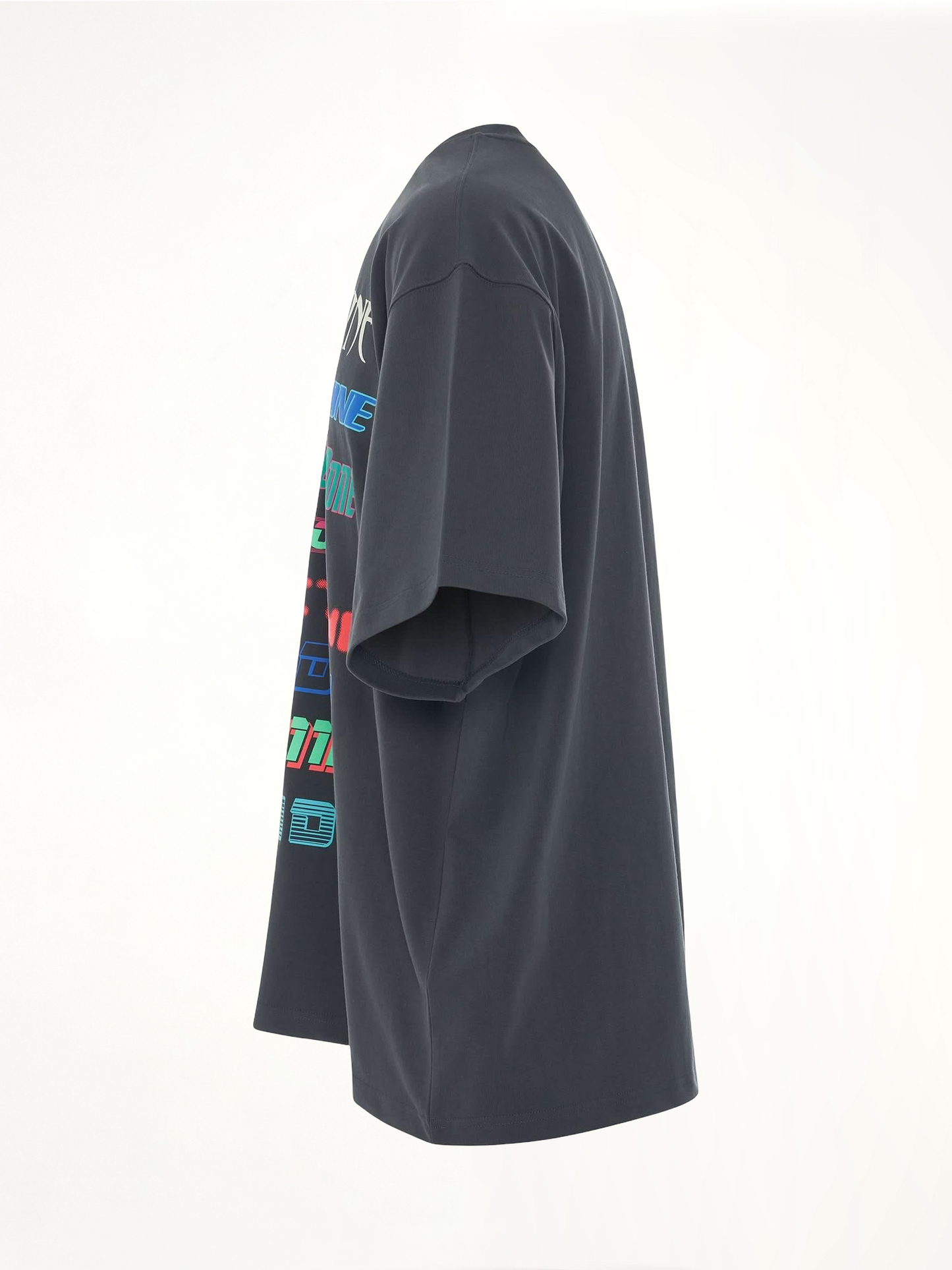 Multi Logo T-Shirt in Charcoal