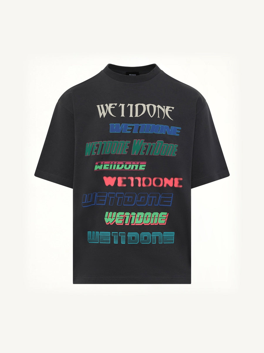 Multi Logo T-Shirt in Charcoal