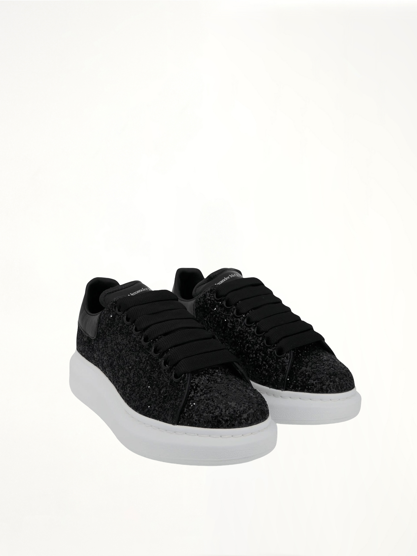Larry Oversized Heel Sneakers in Black/Black