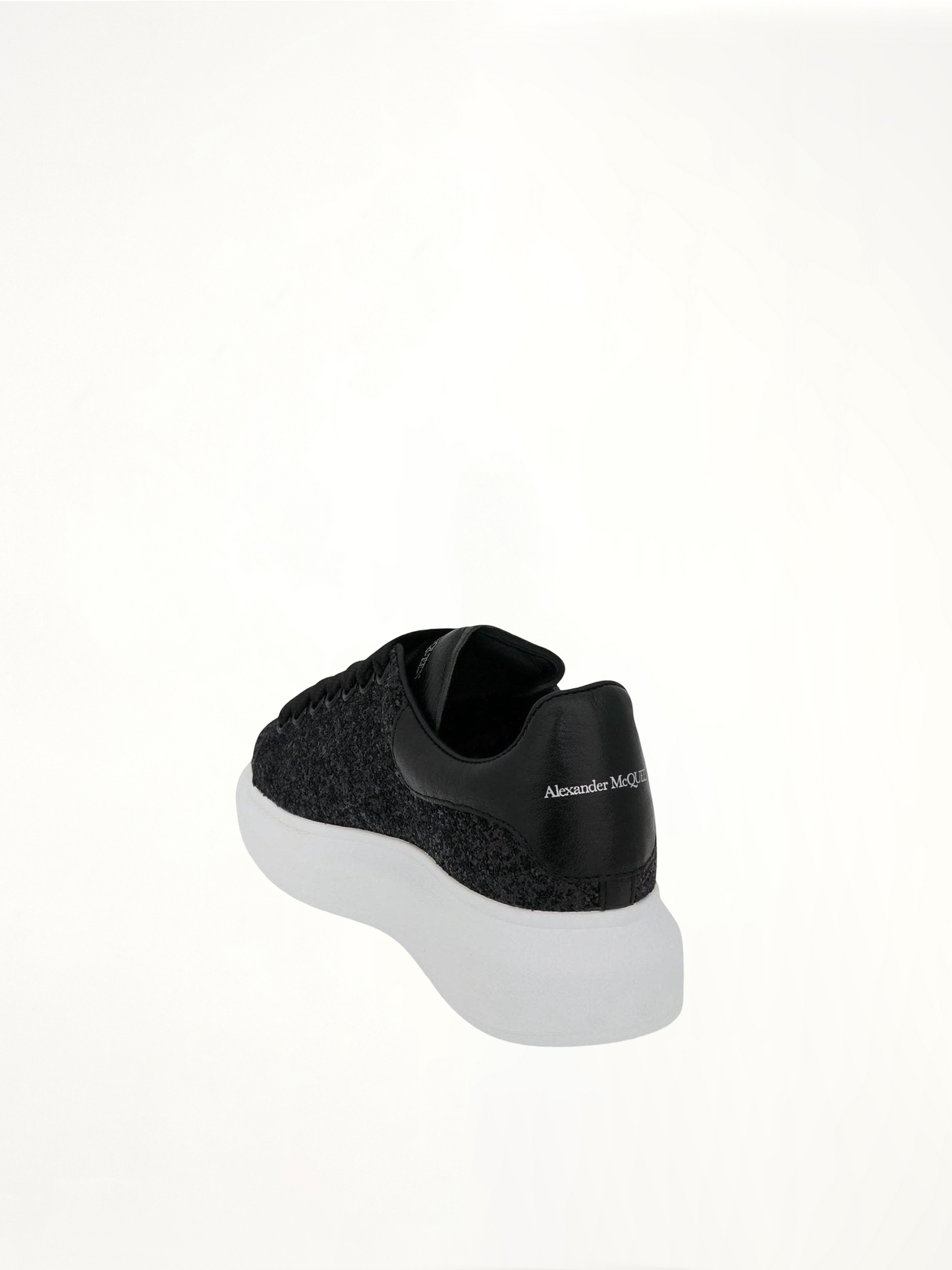Larry Oversized Heel Sneakers in Black/Black