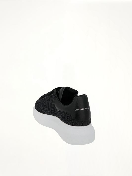 Larry Oversized Heel Sneakers in Black/Black