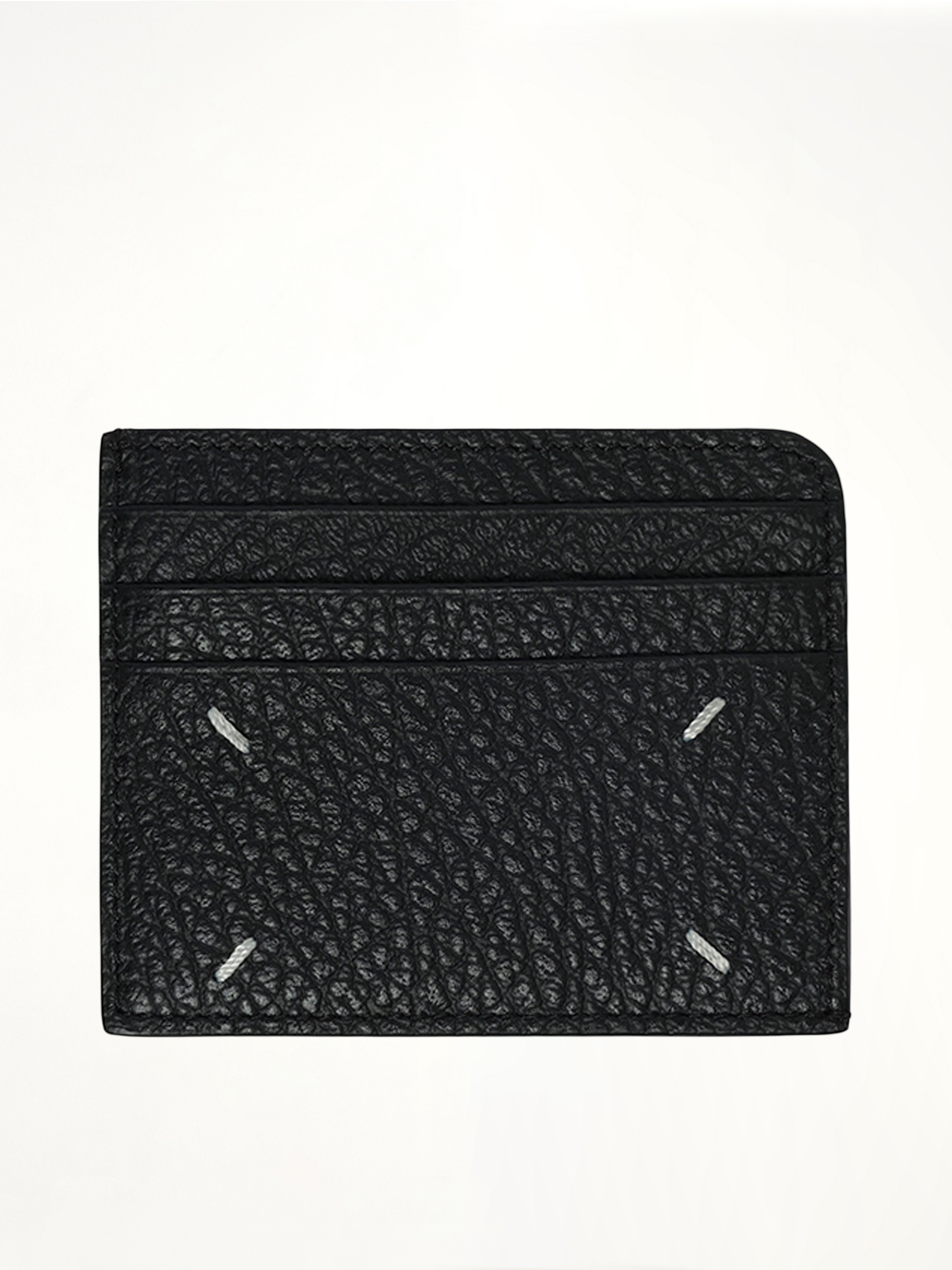 Four Stitches Card Holder in Black