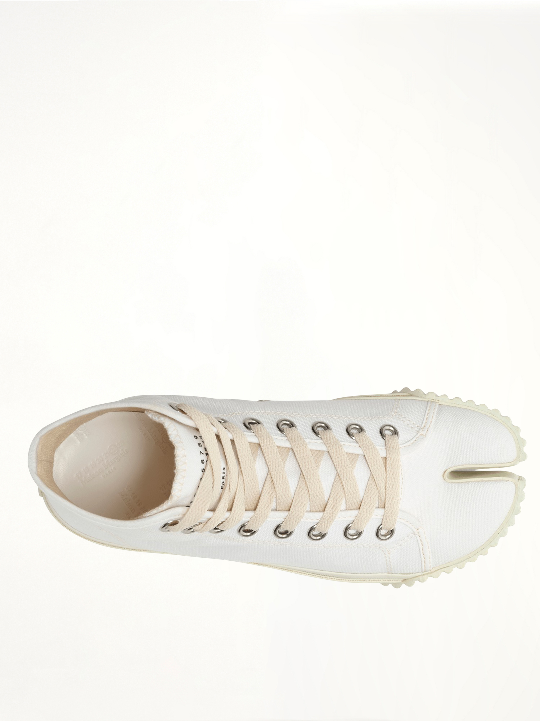 Tabi High Sneaker in White Back View | MAISON MARGIELA
