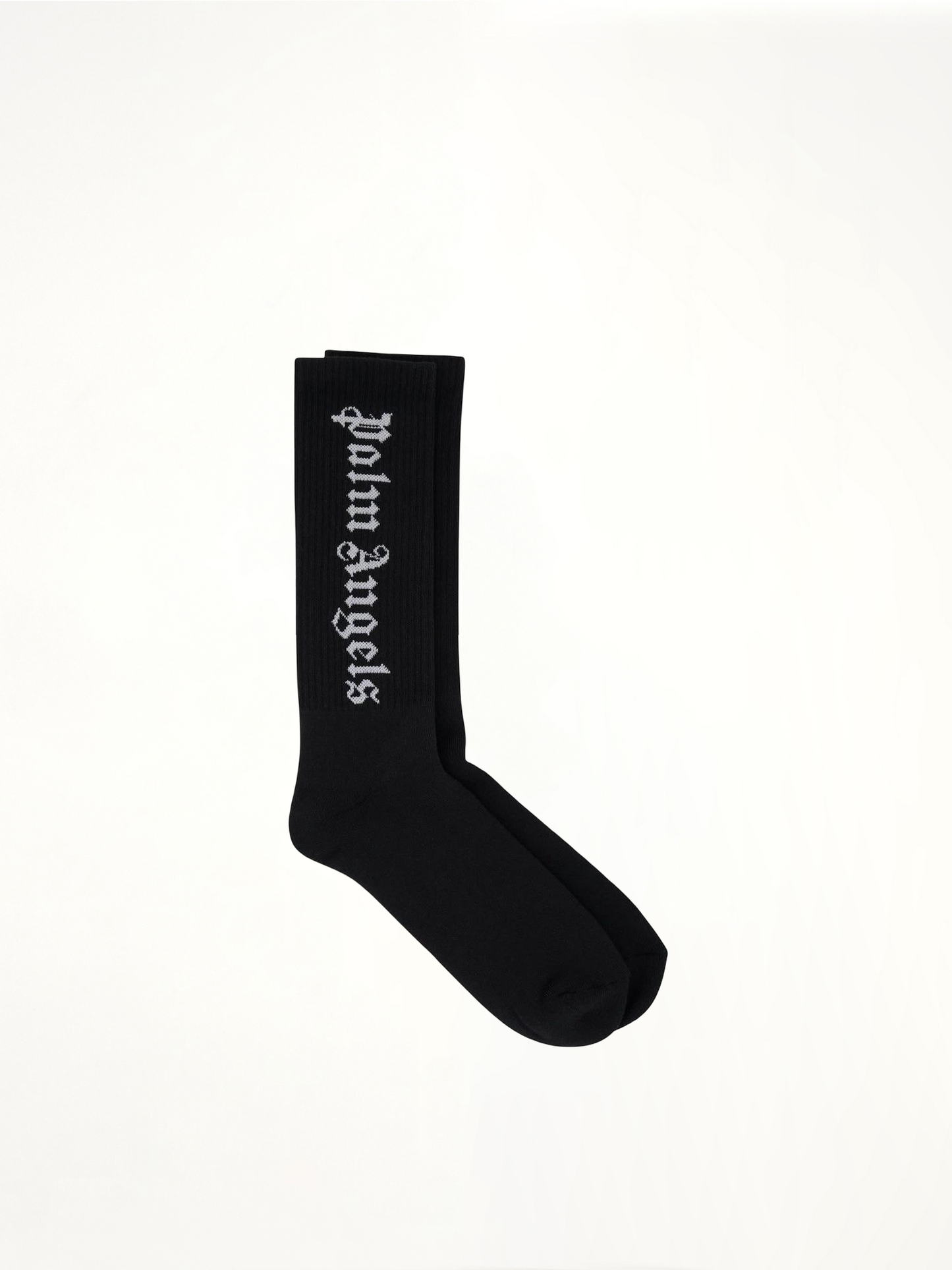Vertical Logo Socks in Black/White