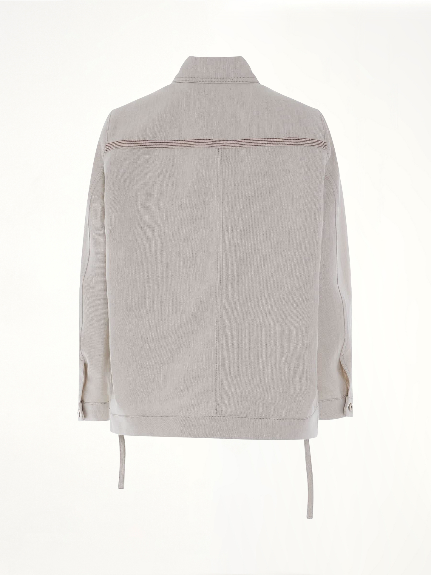 Linen Workwear Jacket in Ecru