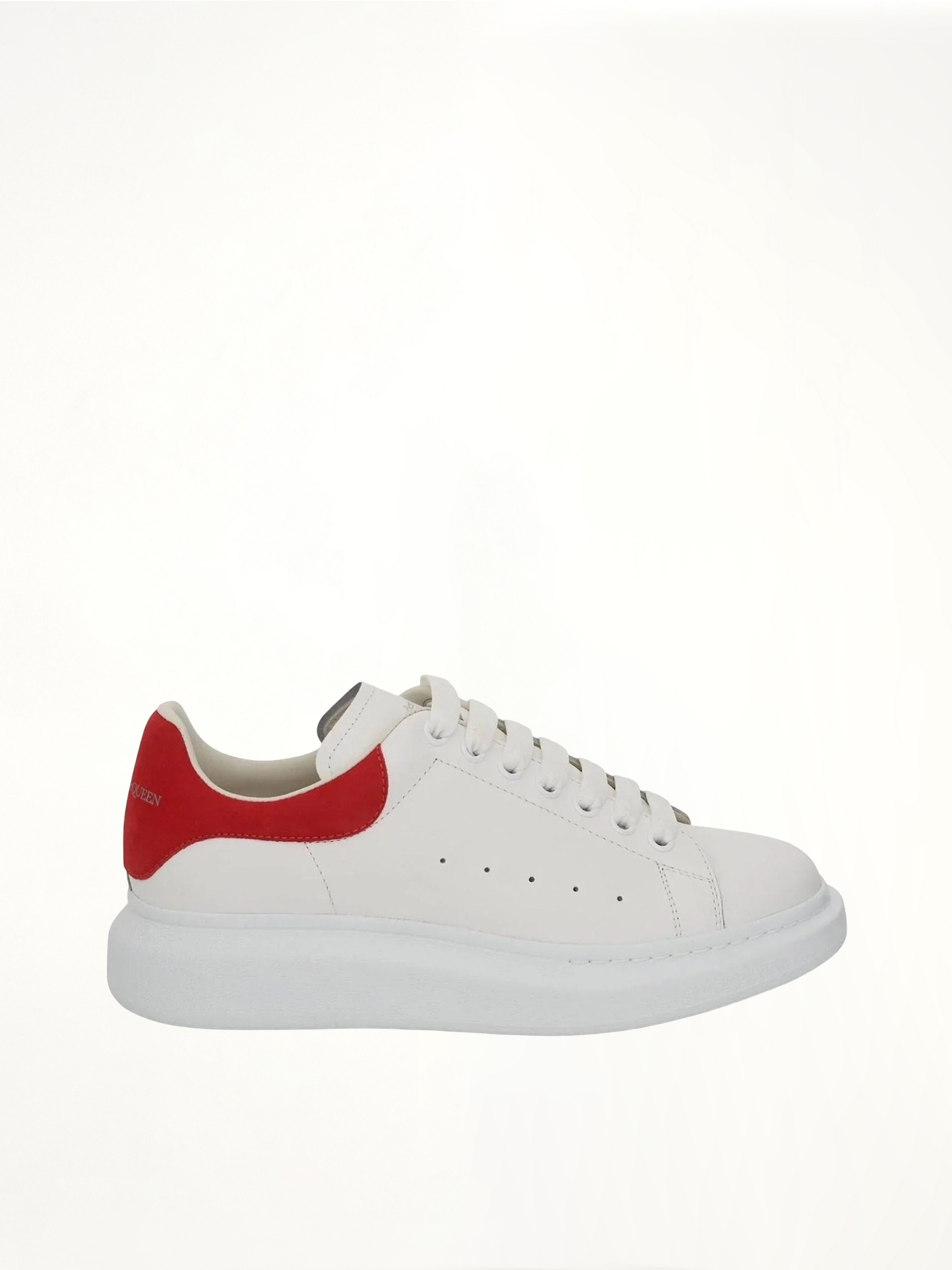 Larry Oversized Sneaker in White/Lust Red