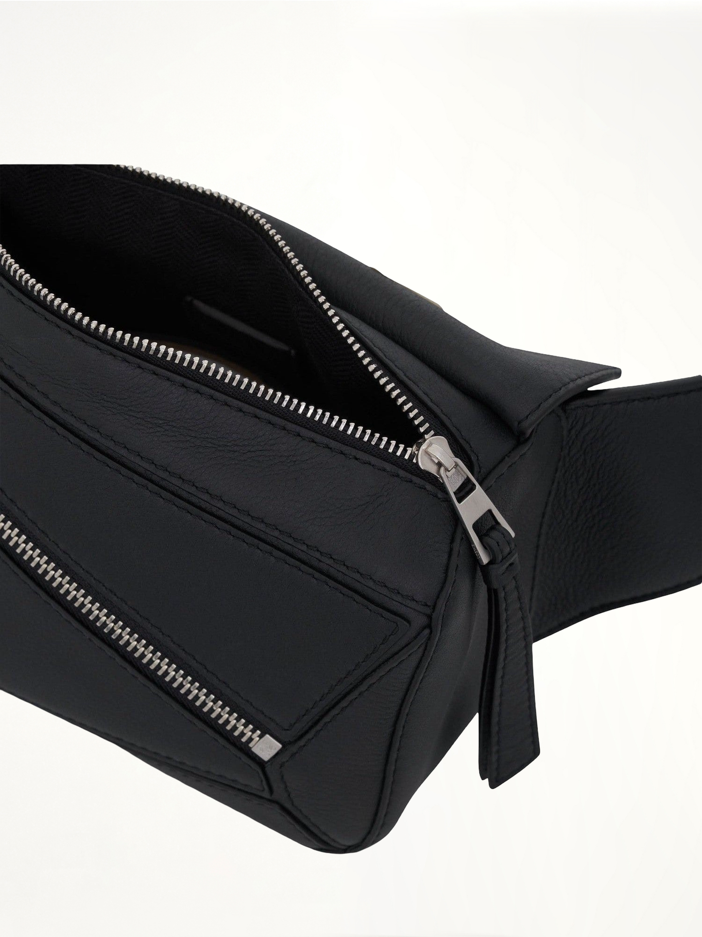 Mini Puzzle Bumbag in Classic Calfskin in Black