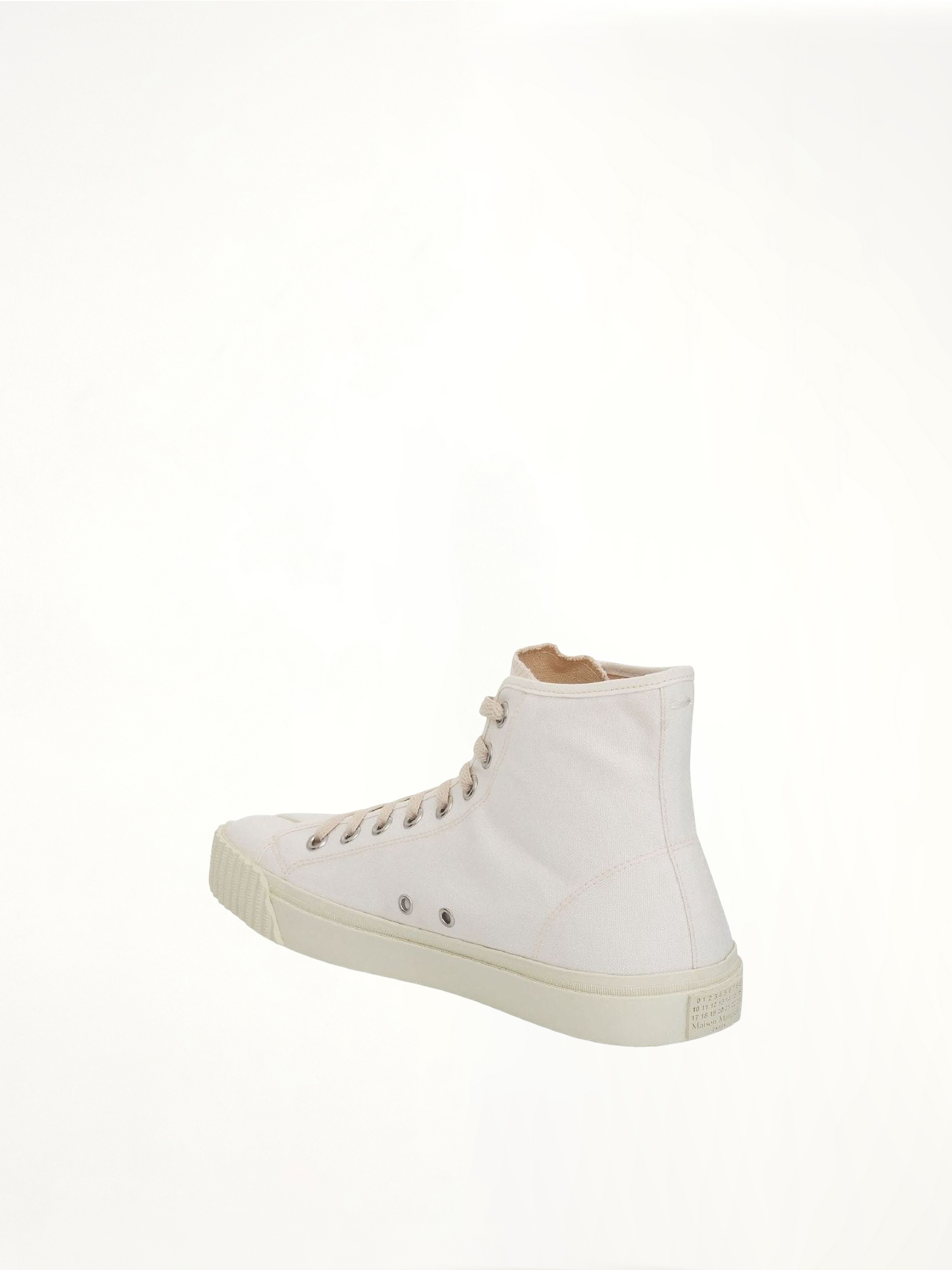 Tabi High Sneaker in White Top View | MAISON MARGIELA