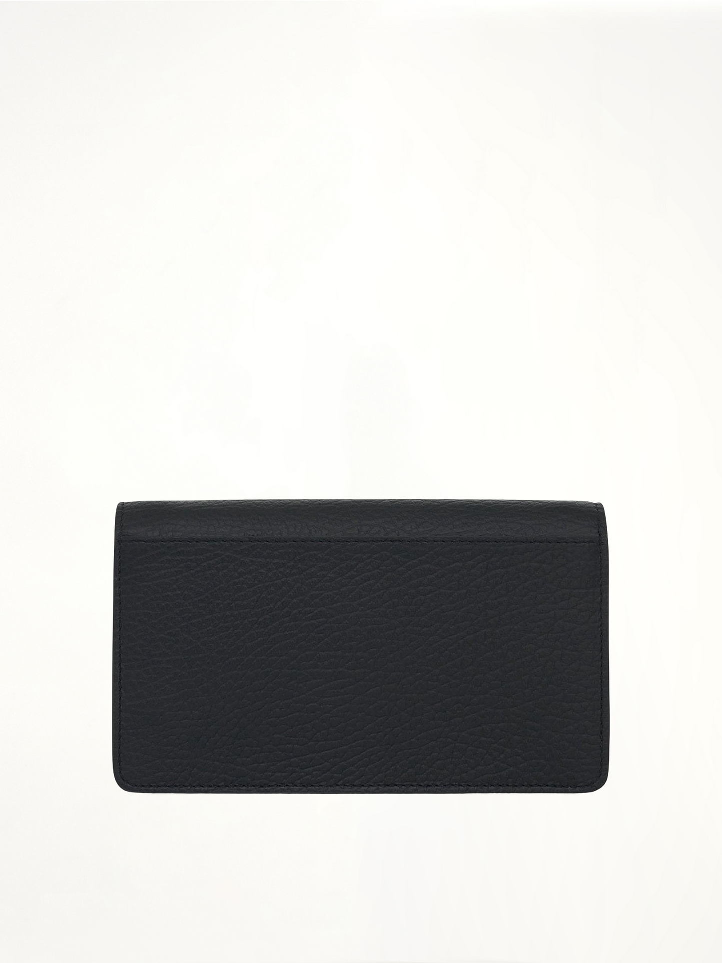 Four Stitches Chain Wallet in Black