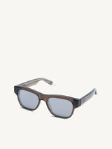 Seventeen Crystal Grey Sunglass with Grey Flash Lens