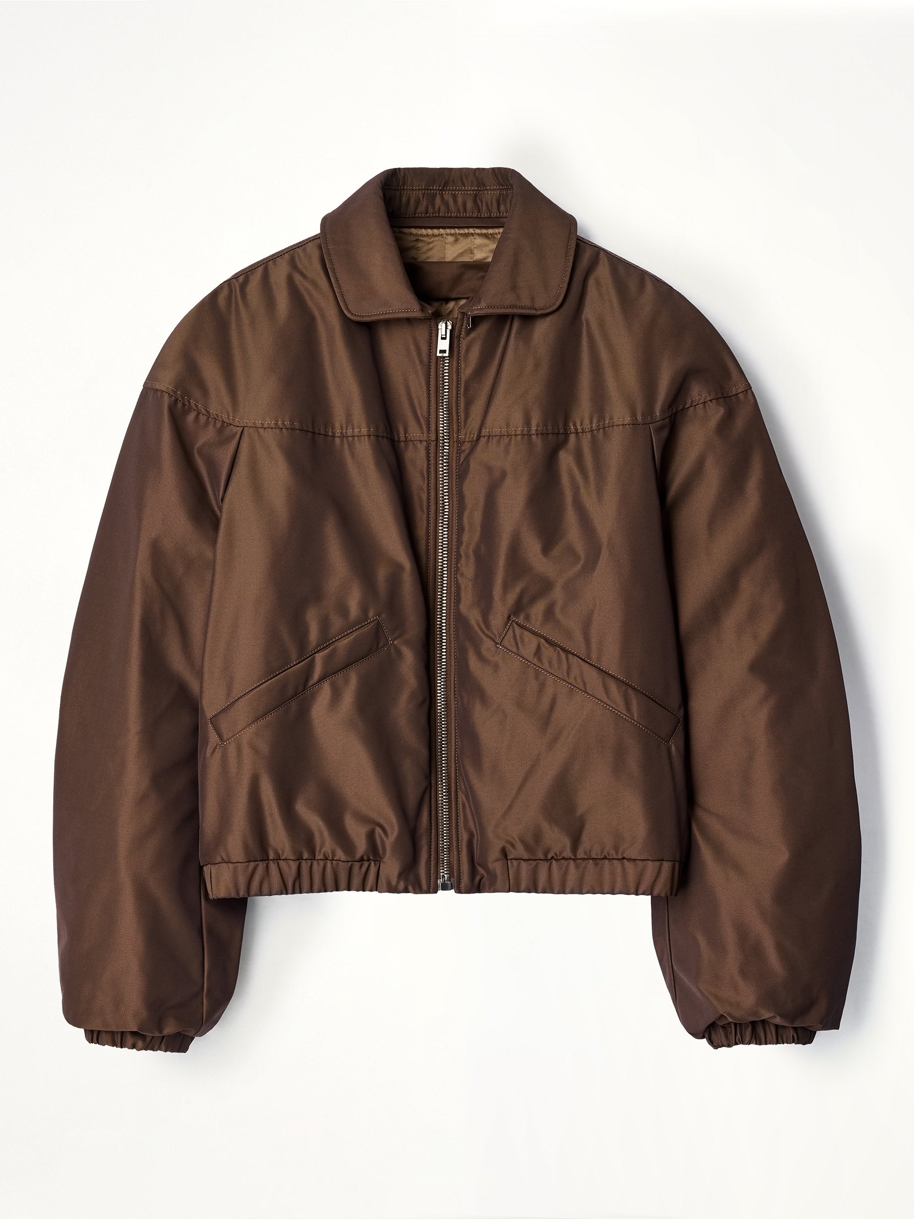Puffer Blouson in Praline
