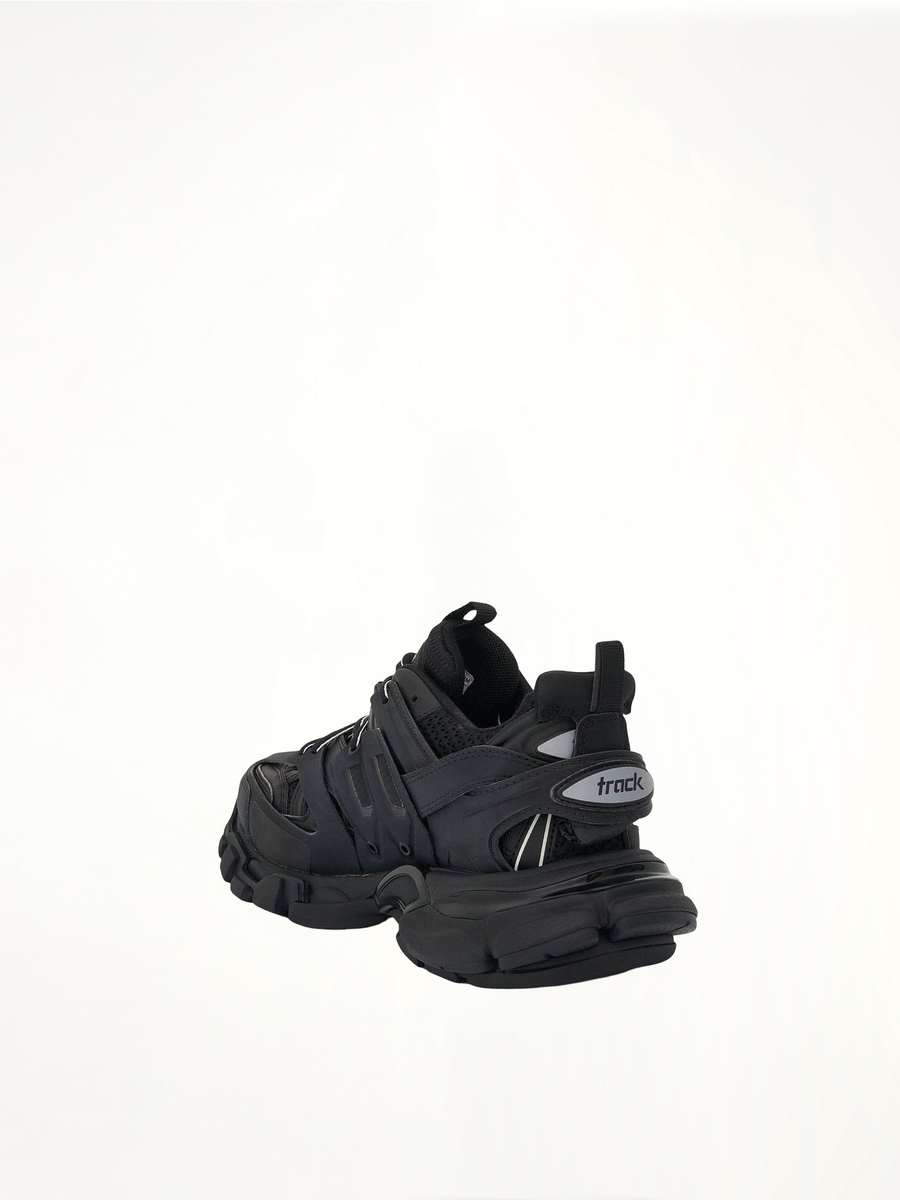 Track Sneakers in Black Back View | BALENCIAGA