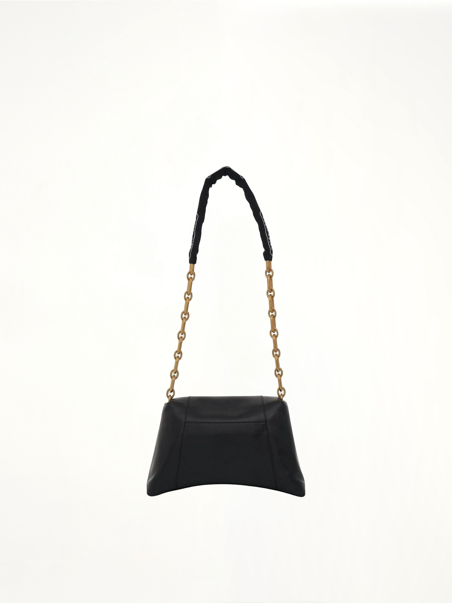 Downtown Small Shoulder Bag with Chain in Black