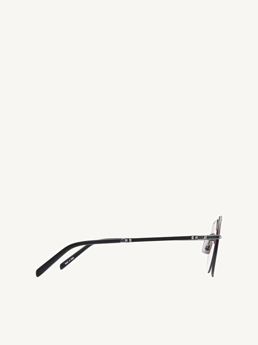 Gun Matte Aviator Sunglasses with Green Lens