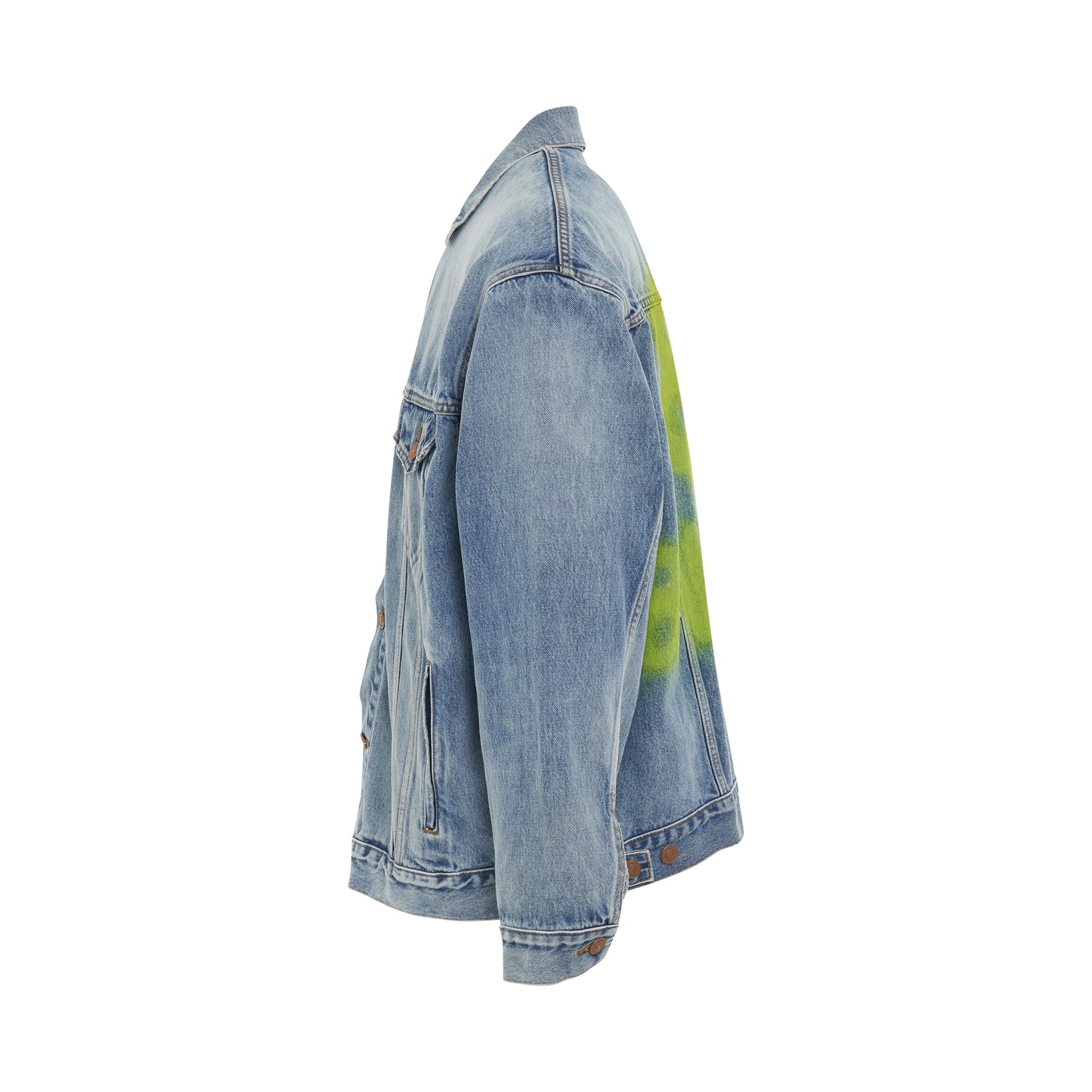 Oversized Denim Jacket in Eco Blue