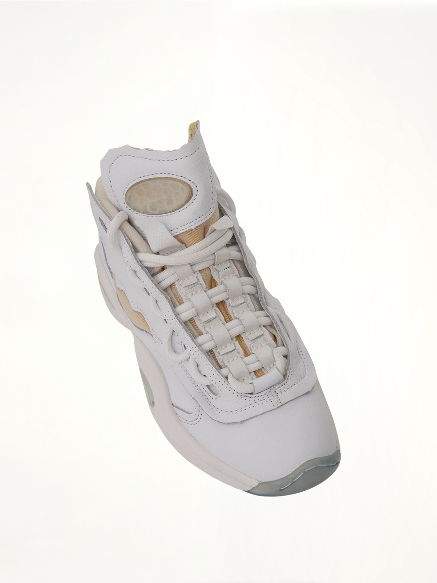 Reebok x Maison Margiela Project 0 TQ Memory OF Sneaker in White Back View | REEBOK