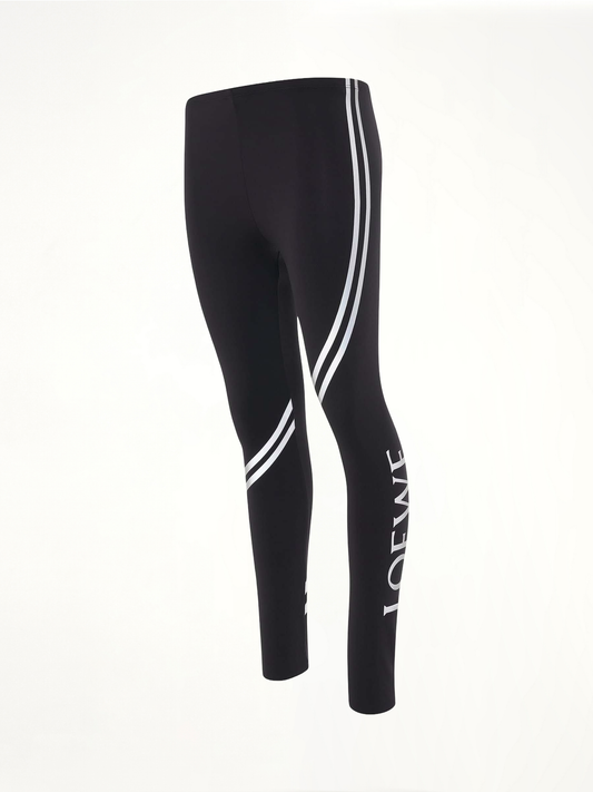 Logo Polyamide Leggings in Black