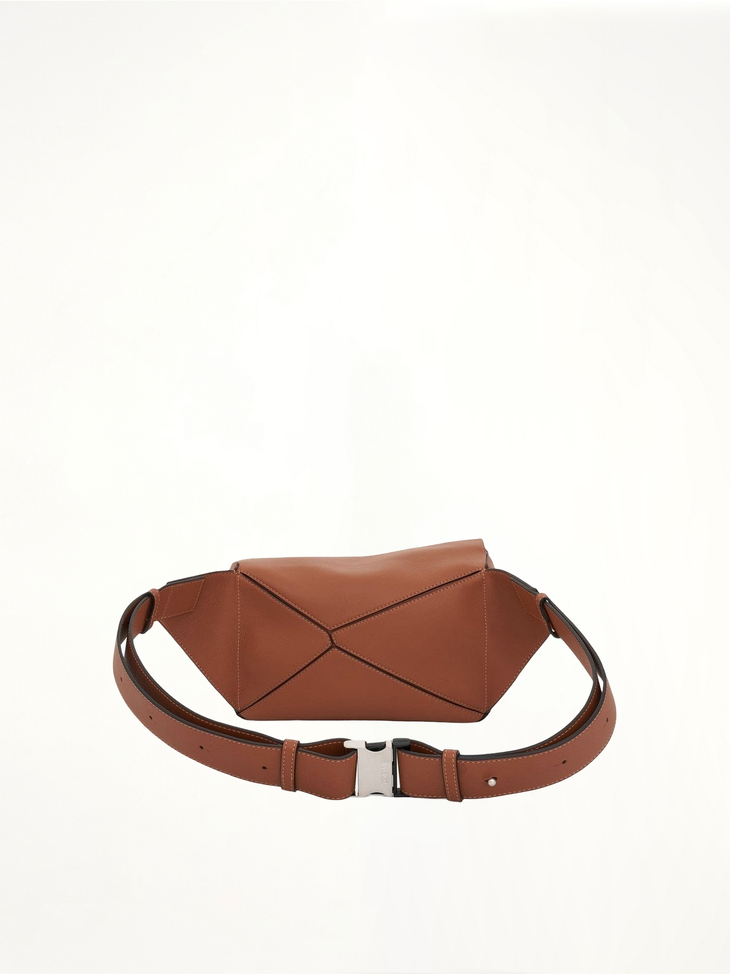 Small Puzzle Bumbag in Classic Calfskin in Tan