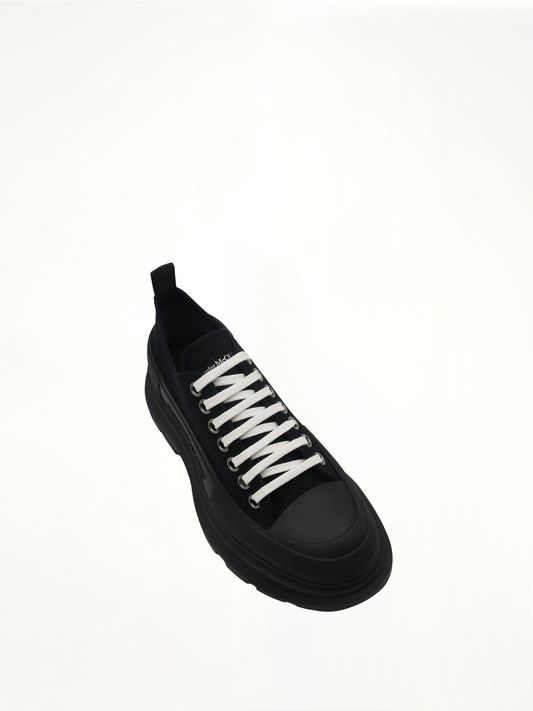 Tread Slick Canvas Lace-Up Shoes in Black