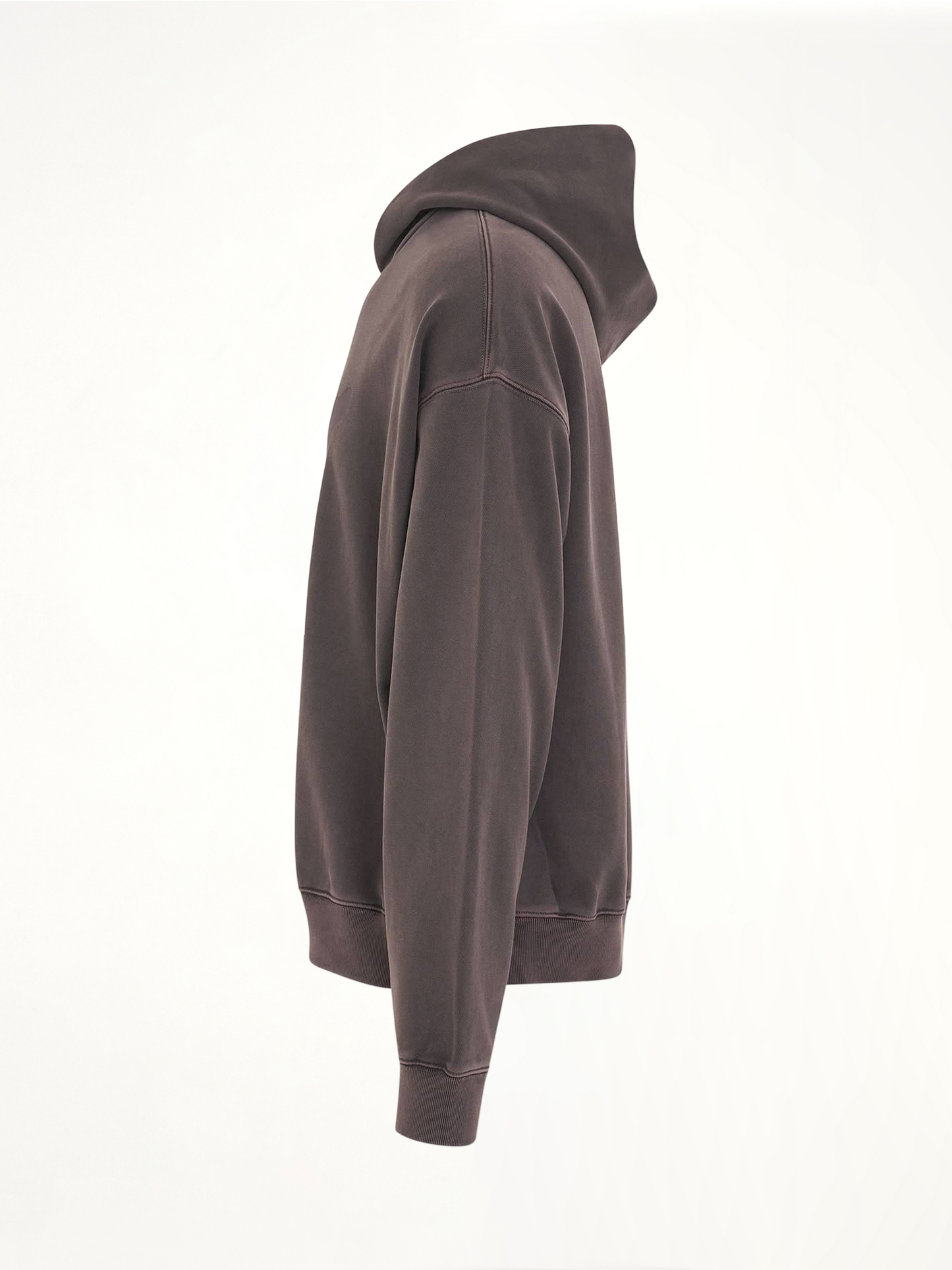 New Teddy Logo Pigment Hoodie in Charcoal