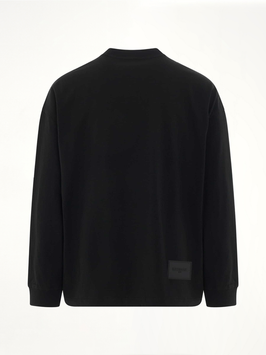 Multi Logo Long Sleeve T-Shirt in Black