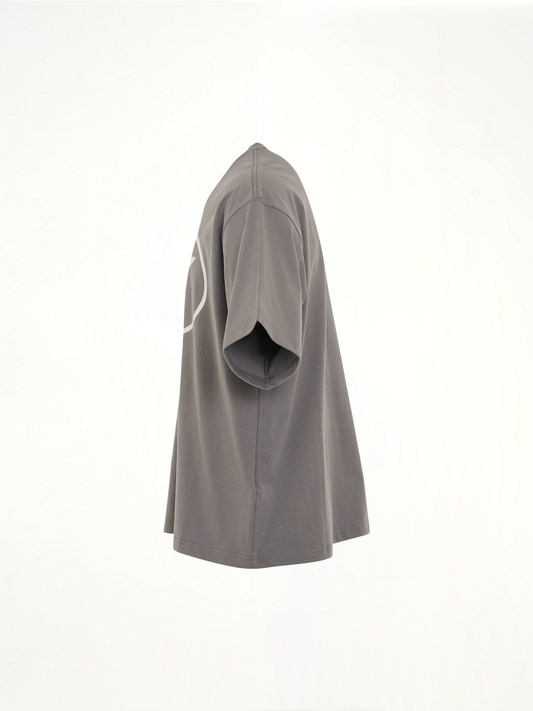 We11done Print T-Shirt in Grey