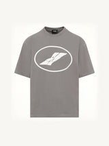We11done Print T-Shirt in Grey