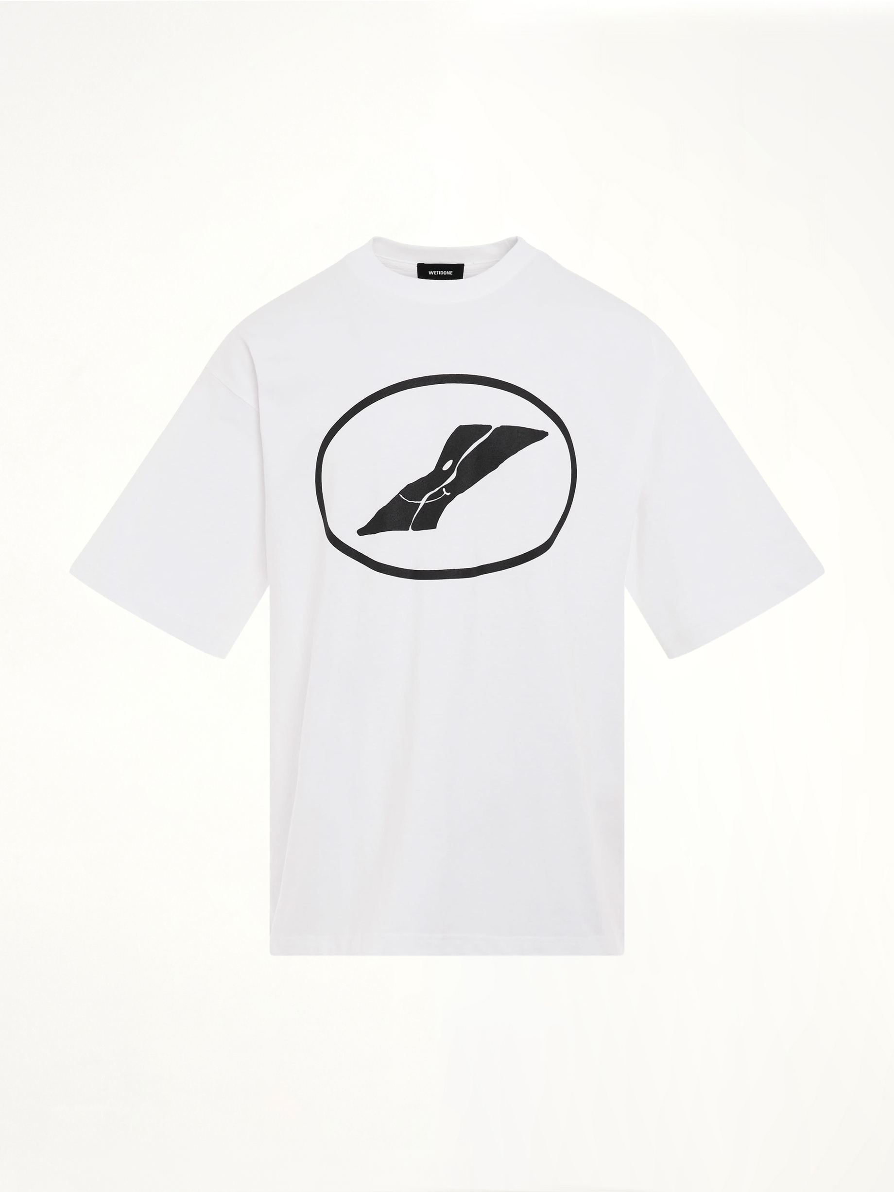 We11done Print T-Shirt in White